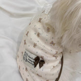 Cute Pet Apparel Cotton Bear Pattern Dog Clothes All Season Lace Sleeveless Puppy Kitten Pullover Soft Skin-Friendly (XL (11-16lbs))