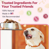 Glucosamine for Dogs, Joint Supplement for Dogs, Chondroitin, MSM, Hemp, Turmeric, Omega 3 for Pain Relief & Skin Health, Dog Hip and Joint Supplement with Calcium Support Bones Health, 120 Chews