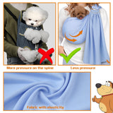 Dog Sling Carrier for Small Dogs,Carrying Wrap Anti-Anxiety Cat Sling,Adjustable Pet Sling(Light Gray)