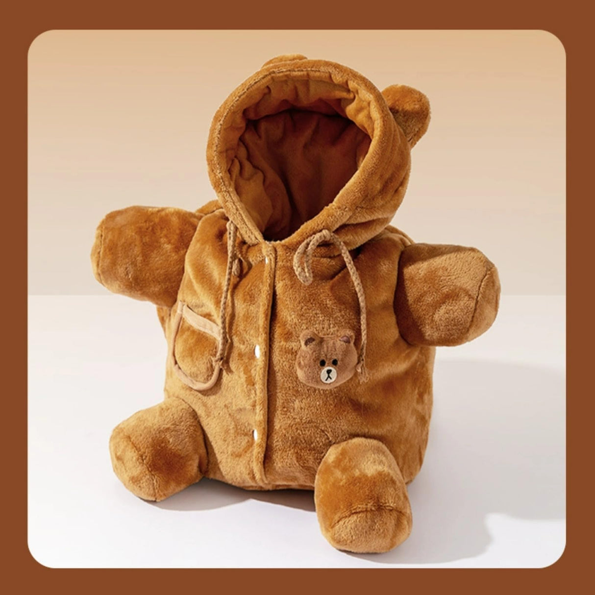 Layheld Cat Puppy Plush Outing Backpack Cute Bear Bee Design Anti-Escape Bag for Kitten Cat Small Dog Gift Choice