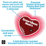 Snuggle Puppy Replacement Motion-Activated SmartBeat Heart for Stuffed Animals and Anti-Anxiety Toys for Dogs