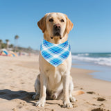 JpGdn 200PCS Dog Bandanas Plaid for Large XL XXL Breed Dogs Bulk Big Dog Bandanas Kerchief Washable Stitching Edge Selvedge Sewing Triangle Bibs Head Scarves Scarfs for Grooming Accessories