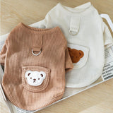 Summer Dog Clothes Dog Shirt Vest Lightweight Bear Pattern Stretchy Dog T-Shirts Soft Cool Shirts Vests Breathable Pet Clothes for Puppy Cats Small Medium Dogs Cat Clothes Dog Outfit White Bear XXL