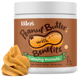 Riley's Calming Peanut Butter for Dogs - Dog-Safe Peanut Butter Calming Aid - Separation Anxiety Relief for Dogs - 8.46 oz