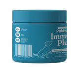 PetHeal Immune Plus Chews for Dogs - Vet-Reviewed - Supports Immunity, Energy & Liver Health with Turkey Tail, Reishi & Milk Thistle | Reduces Lumps & Promotes Shiny Coat | 30 Pork-Flavored Soft Chews