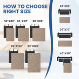 CYCMACO Waterproof Couch Covers for Pets, Waterproof Dog Bed Cover, Anti-Slip Soft Dog Blankets, Couch Cover for Dogs Washable, Pet Blanket for Puppy Large Dogs Cat (30x70 Inch, Khaki)
