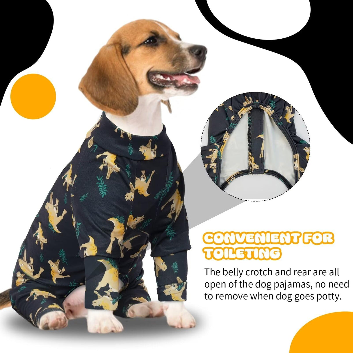 IDOMIK Pajamas, Soft PJs With Zipper, Breathable Shirts for Boys Girls, Apparel Onesie, Recovery Suit for Small Medium Large Dogs, Anxiety Relief Onesies, Darkgray, 2XL