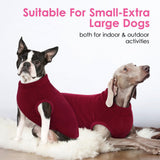AOFITEE Fleece Dog Sweater, Warm Dog Fleece Vest, Thermal Oli Pullover for Small Dogs, Soft Sweatshirt for Fall Winter, Cozy Sleeveless Dogs Vest Boy Girl for Indoor Outdoor Red XS