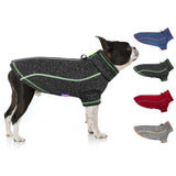 cyeollo Dog Coat Fleece Dog Jacket Reflective Sweater Zipper Pet Clothes with D Ring Dogs Winter Coat for Medium Dogs