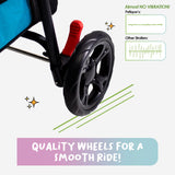 PETIQUE Pet & Pets Double Decker Pet Stroller, 11.53 Pound, Teal