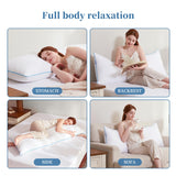 Memory Foam Body Pillow Insert - Full Body Pillow for Adults - Soft Large Long Bed Pillow for Side Sleeper (White, 20 Inchx54 Inch)