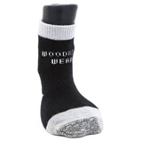 Woodrow Wear, Power Paws Advanced Dog Socks, Black Grey, S, Fits 25-45 pounds