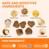 Dog Allergy and Immune Chews 200PCs Skin and Coat Itchy Relief Anti Itch Immune Bites for Dogs, Helps Repair Skin Ears Paw Licking, 5 Probiotics Blend Gut Health for Sensitive Seasonal Allergies