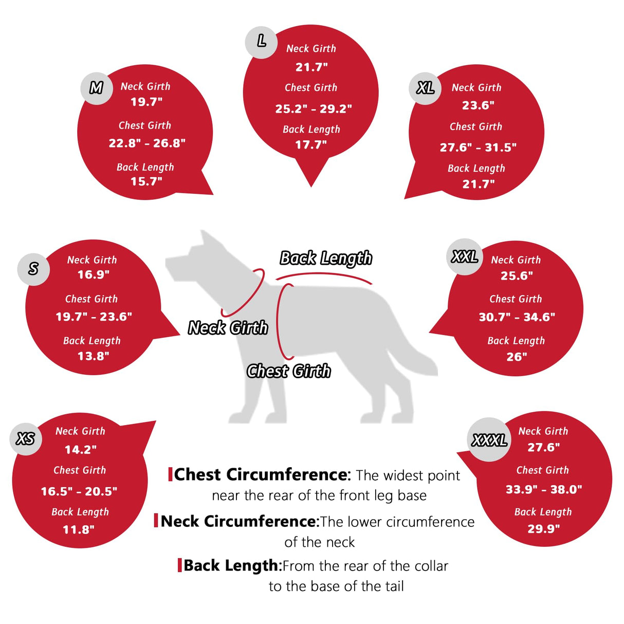 BECROWM Dog Coat Dogs Jacket Waterproof Reflective Adjustable Dog-Winter Coats for Small/Medium/Large Dogs Dachshund Coat-(Red, X-Large)
