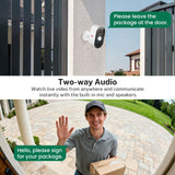 1080p Wireless Security Camera with AI Human Detection, Night Vision, 2-Way Talk, Cloud Storage, 2.4G WiFi, Battery Camera for Home Security (1 Spotlight)