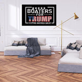 WENWELL Boaters for Trump 2024 Flag Double-Sided 3x5 Ft, Keeping America Great Flags Outdoor, Donald Trump President Flag for Boat with 2 Brass Grommets, Fade Resistant Durable Polyester