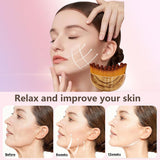 Lymphatic Contour Face Brush, Manual Drainage Massager, Natural Makeup Brush with Soft Bristles, Hypoallergenic Ergonomic Facial Cleansing for Sculpting (3-PCS)