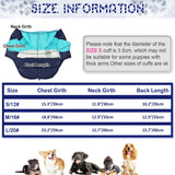 FUAMEY Puppy Puffer Jacket, Warm Padded Pet Snow Vest, Cute Windproof Dog Clothes, Waterproof Outdoor Lightweight Small Dog Hoodie, Chihuahua Poodles Yorkshire Pet Apparel M/16