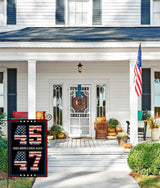 EKOREST Donald Trump 2024 Garden Flags for Outside, 45 47 Take America Back Yard Decoration,Small Outdoor Decor for American President Election,12x18 Inch Double Sided