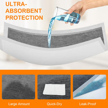 Load image into Gallery viewer, SUPRONLOVE Charcoal Puppy Pads 36"×51", Ultra-Large Carbon Pee Pads for Dogs, Odor-Control Puppy Pads, 6-Layer Dog Training Pads, Ultra-Absorbent &amp; Quick-Dry Black Puppy Pads 40 Count
