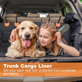 PETURE Car Hammock for Dogs Back Seat – 100% Waterproof Heavy Duty 600D Oxford Dog Backseat Cover, Scratch-Proof & Nonslip Dog Hammock for Car, Multi-use Back Seat Dog Hammock, and for Trucks & SUVs