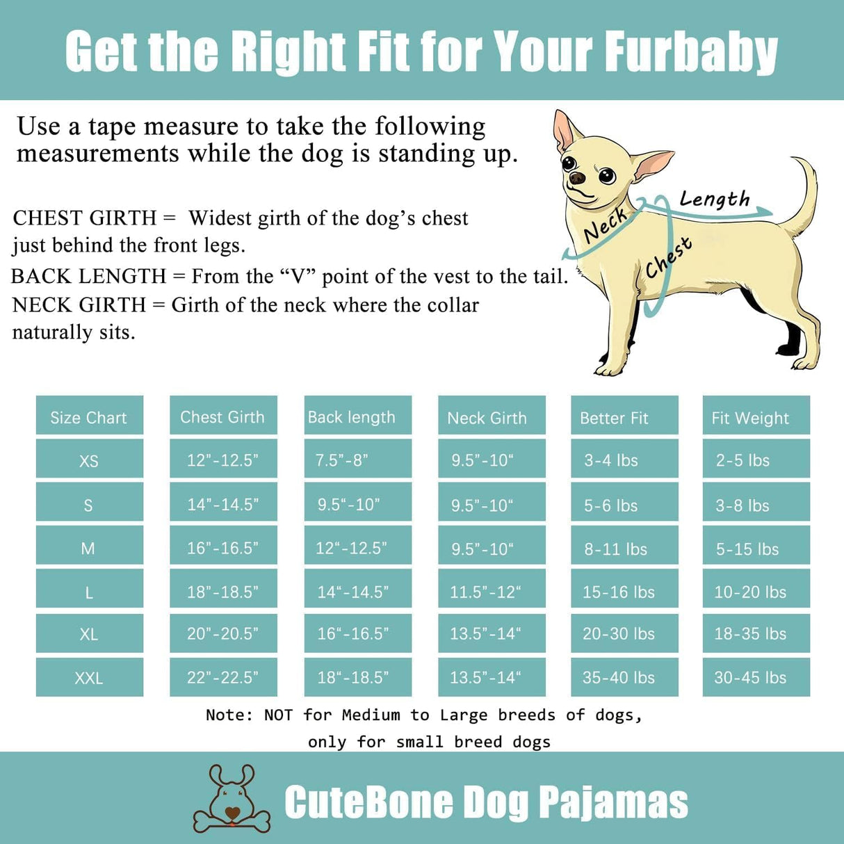CuteBone Thermal Dog Pajamas Turtleneck Thanksgiving Coat Fleece Outfit – Soft, Cozy High Neck Dog Clothes Pet Onesie for Cold Weather, Ideal for Small & Medium Dogs Puppy Pjs Costume GP13M