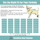 CuteBone Thermal Dog Pajamas Turtleneck Thanksgiving Coat Fleece Outfit – Soft, Cozy High Neck Dog Clothes Pet Onesie for Cold Weather, Ideal for Small & Medium Dogs Puppy Pjs Costume GP13M