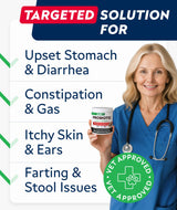 STRELLALAB Dog Probiotics Chews + Enzymes Gut Health Support - Anti Gas, Diarrhea and Upset Stomach Immune Supplement - Digestion Treats with Fiber (180Ct, Chicken)
