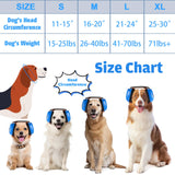 Famikako Dog Music Headphones for Anxiety Relief Fireworks Thunder Noise Blocking Earmuffs with Sound Isolation Calming Classical ASMR Music for Dogs – Pet Ear Muffs (Blue, S)