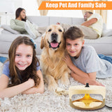 Flea Trap, Sticky Flea Traps for Inside Your Home, Odorless Non-Toxic Natural Flea Killer Trap Pad Bed Bug Trap Light Bulb Pest Control for Home House Inside, Safe for Children Pet Dog Cat(2 Pack)