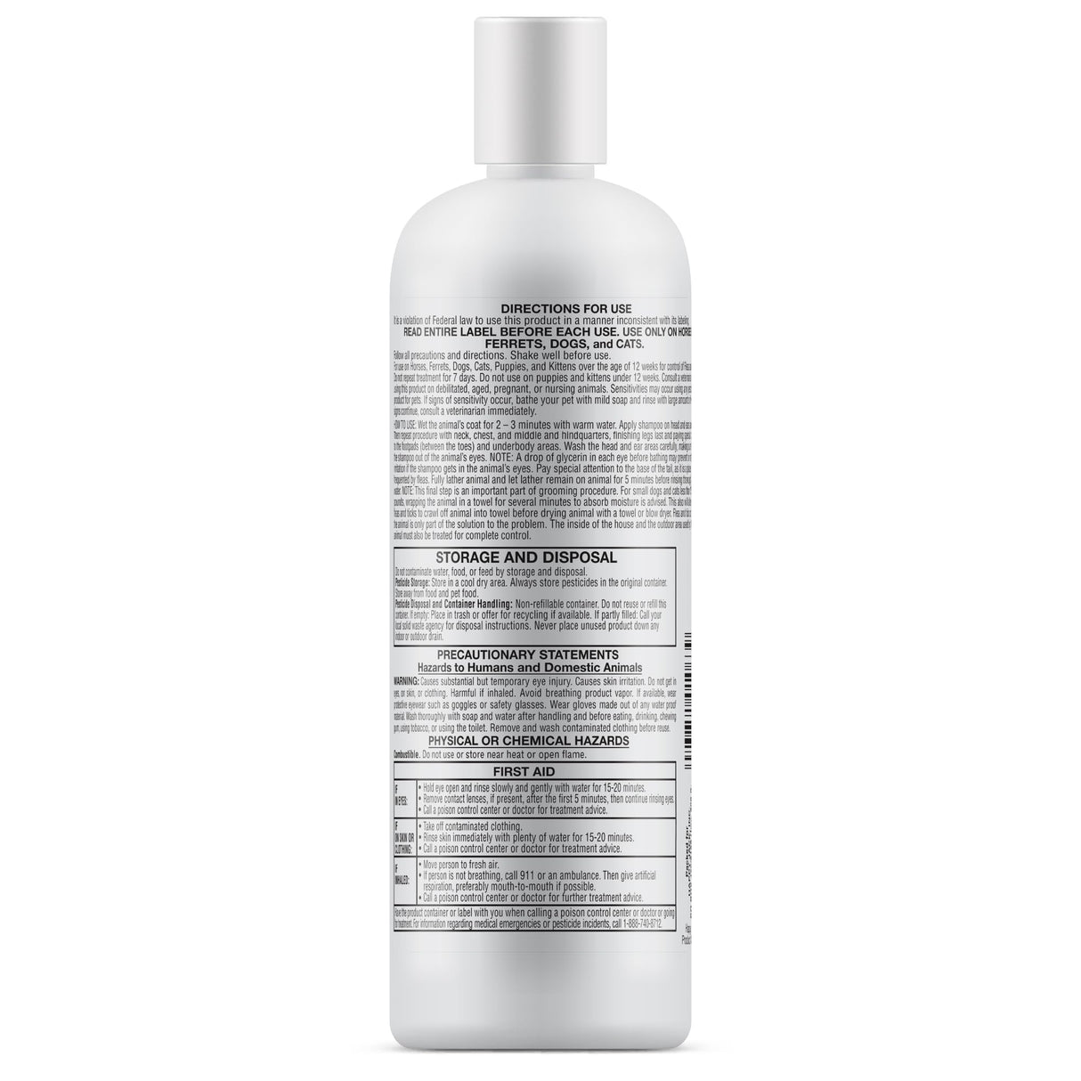 Happy Jack Paracide Flea & Tick Shampoo and Treatment for Dogs & Cats, Flea and Tick Prevention for Pets, 8 oz