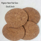 Ecjiuyi 10Pcs Pigeon Nest Pads,Racing Pigeon Loft Supplies,Coconut Fiber Bird Breeding Egg Nests Bowls Mat for Finch Chicken