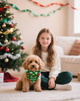 PET SHOW 100 Pack Christmas Dog Bandanas Bulk No Seam Extra Small Dog Scarves XS Xmas Puppy Triangle Bibs Kerchief Set Cats Pet Girl Boy Holiday Party Grooming Accessories, S