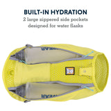 Ruffwear, Trail Runner Running Vest, Performance Dog Running Harness with Hydration Flasks, Reflective Trim & Light Loop, Lightweight Bounce-Free Running Dog Pack, Lichen Green, Small