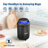 vertmuro Indoor Insect Trap, 2-Mode Bug Catcher & Mos with Strong Suction,UV Light, Mosquito Bug Zapper for Fruit Flies, Gnats, Moths, 2 Pack