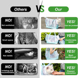 Vinqki Visible Comfort Cat Sling Carrier for Small Cats 3-8lb,Mesh Dog Sling for Small Dogs and Cats-Light & Breathable Cat Carrier Pouch,Soft Puppy Purse with Adjustable Shoulder Strap(Light Gray)
