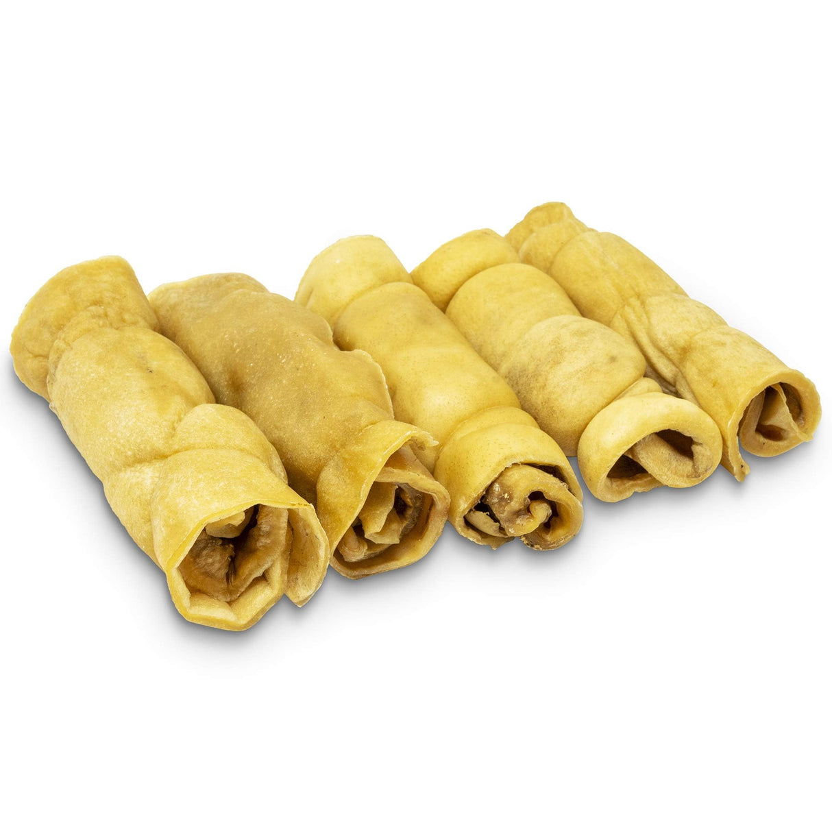 Wild Eats Water Buffalo Retriever Style Cheek Roll Dog Chews-5 Pack (Long Lasting Chews, Treats, Bones for Aggressive Chewers & Large Dogs) Great Substitute Pig Ears Dogs