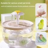 Petlex Bird Bath Indoor Automatic Parrot Shower Bathtub with Pump Recirculating Filtration Safe for Birds to Bathe or Drink, Perfect for Parakeets Budgie Cockatiels Lovebirds Finches Canaries