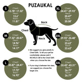 PUZAUKAL Dog Coat, Large Dog Jacket, Windproof Dogs Puffer Jacket, Fleece Lined Warm Dogs Winter Coat with Harness Hole (Army Green XL)