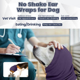Nanaki Calming Hoodie for Dogs - Adjustable Ear Cover & Anxiety Relief, M Purple | Noise Reduction Head Wrap for Fireworks, Thunderstorms, Grooming, Hematoma Recovery
