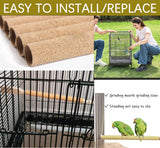 40Pcs Sand Perch Covers for Bird - Bird Perch Covers 7.5" Long x 3/8" Diameter Bird Perches for Parakeets, Lovebirds, Parrotlets, Canaries and Other Small Birds (Yellow, 40pcs 7.5" x 0.43")