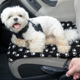 Tatuo 10 Pieces Pet Blankets with Paw Print Dog Cat Fleece Blankets Soft Warm Sleep Mat Pad Bed Cover for Kitten Puppy and Other Small Animals, 24 x 28 Inch(Cool Color)