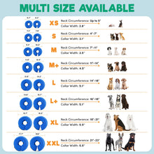 Load image into Gallery viewer, BENCMATE Inflatable Dog Cone Collar Alternative, Soft Dog Cone for Small Medium Large Dogs and Cats, Neck Recovery ECollar Donut Collar After Surgery (Large+, Blue)
