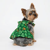 Fitwarm St Patricks Day Ruffle Dog Dress, Lucky Dog Clothes for Small Dogs Girl, Funny Pet Outfit, Green, Orange, Small