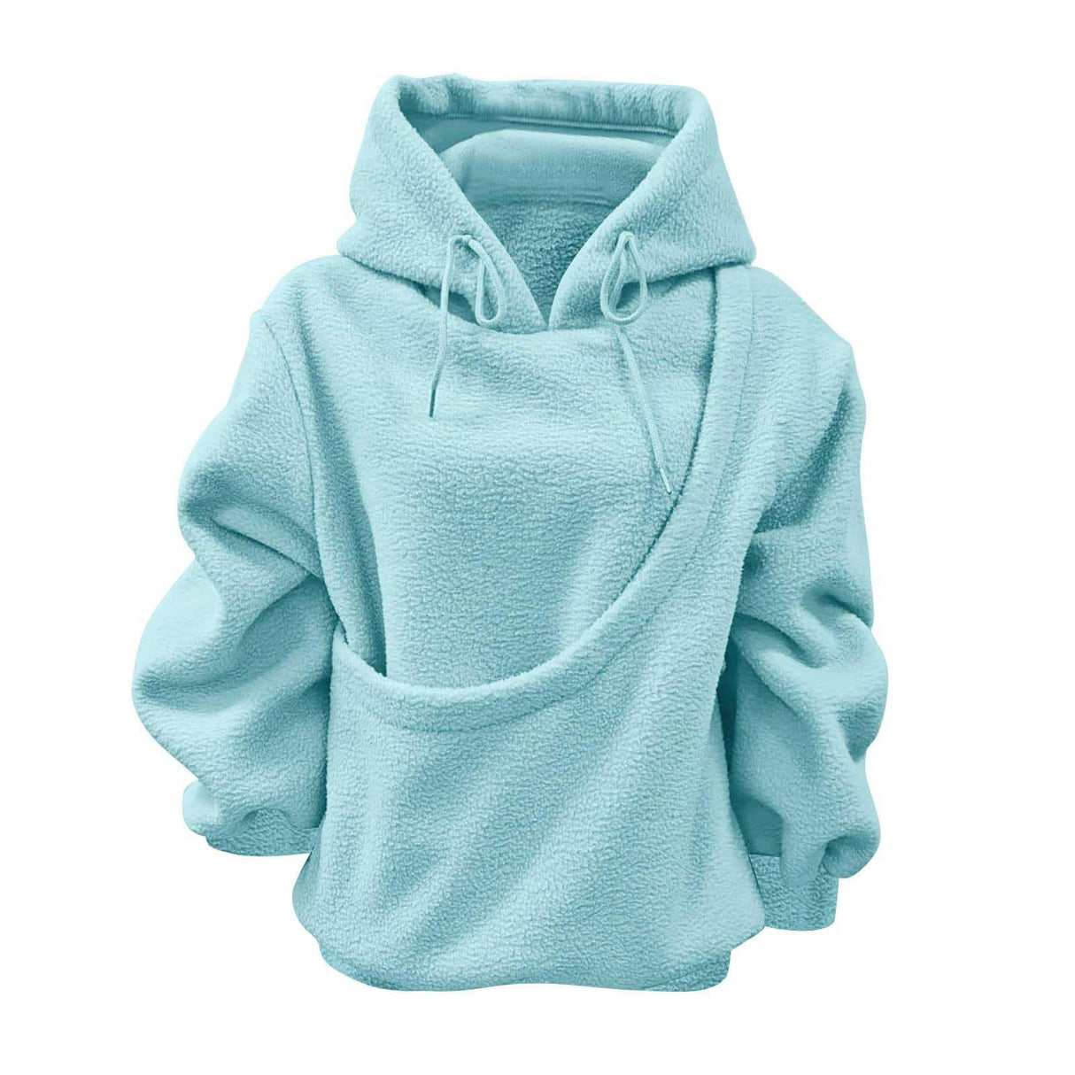 LBECLEY Hoodie with Dog Pouch Oversized Pet Hoodies Carrier Large Pocket Hooded Sweatshirt for Puppy Kitten Dogs Holder (Sky Blue, S)