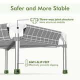 4-Sided Enclosed Elevated Dog Bed - Scratch-Resistant Stainless Steel Frame, Safety Fences to Prevent Falling, Ideal for Puppies & Cats, Indoor & Outdoor Use, Patio/Camping Friendly