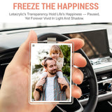 8Pcs Car Clip Picture Holder,Personalized Car Picture Frame,Acrylic Car Photo Holder,Magnetic Car Sun Visor Photo Clip,Visor Clip Photo Frame Hanging Decor Car Accessories for Mom Husband Family