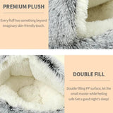 Cozy Cocoon Dog Bed, Comfy Cocoon Pet Bed, Cozy Cocoon Pet Bed for Dogs, Dog Bed Medium Size Dog (Gray, S（15.7in）)