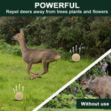 SUAVEC Deer Repellent, Rabbit Repellents, High-Strength Deer and Rabbit Repellent for Trees, Repellant Deer for Yard Powerful, Deers Repellent Outdoor for Lawn, Garden Deer Deterrent-10P Yellow