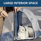 Dog Backpack Carrier for Small Dogs & Medium Cats up to 11 lbs, Foldable Pet Travel Backpack with Ventilated Mesh, Comfortable Cat/Dog Carrier for Hiking, Camping & Travel